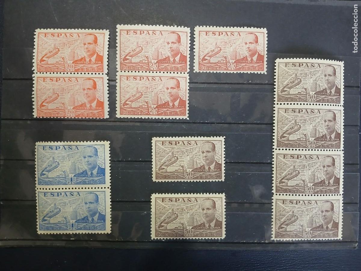Sellos: A&Ntilde;O 1941-1947 JUAN DE LA CIERVA VALOR CATALOGO 10.50 EUROS