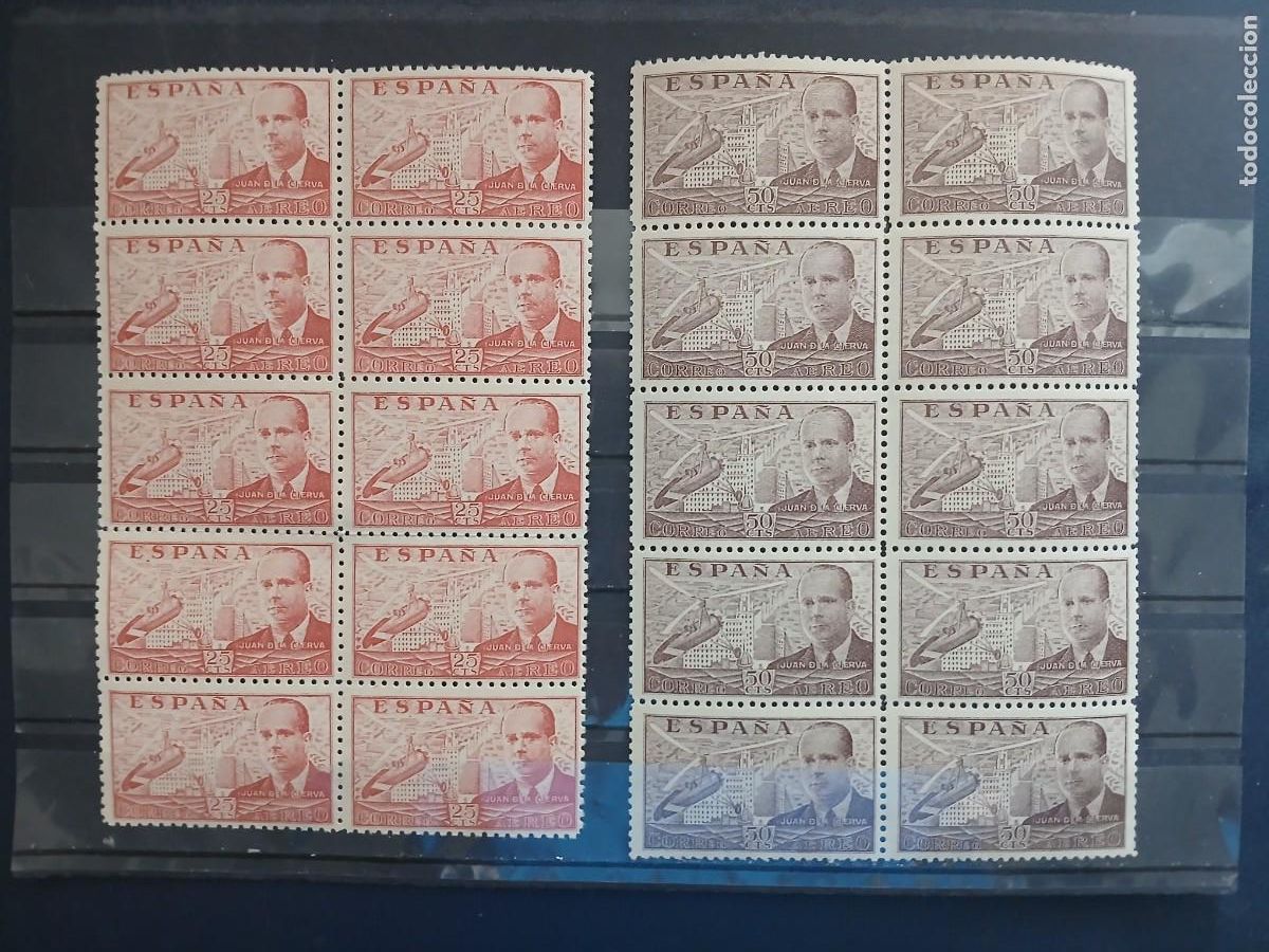 Sellos: A&Ntilde;O 1941-1947 JUAN DE LA CIERVA VALOR CATALOGO 14.00 EUROS
