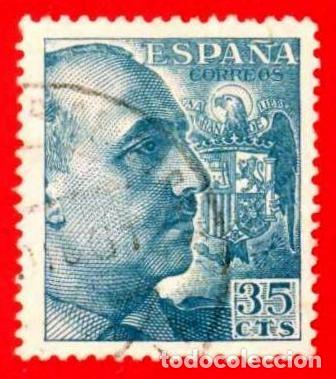 Sellos: Espa&ntilde;a. Spain. 1951. Edifil # 1050. General Francisco Franco