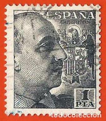 Sellos: Espa&ntilde;a. Spain. 1951. Edifil # 1056. General Francisco Franco