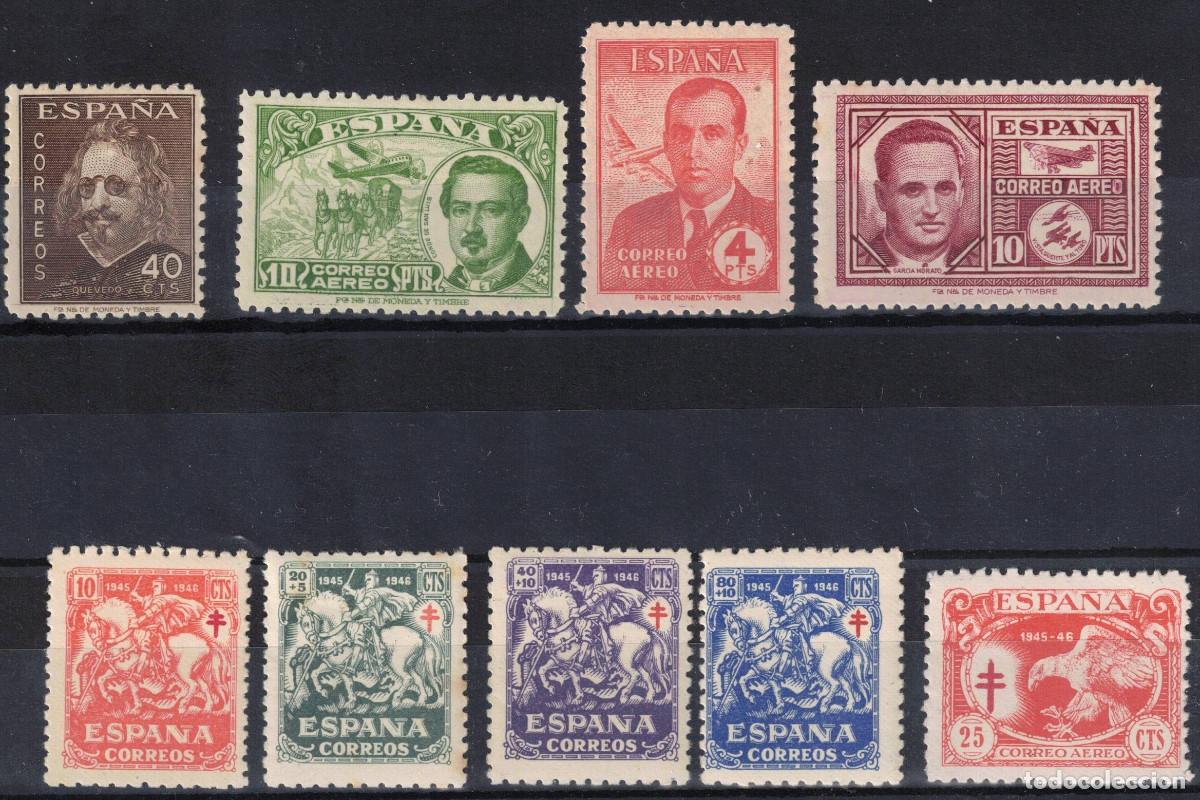 Sellos: ESPA&Ntilde;A - A&Ntilde;O 1945 COMPLETO - MNH