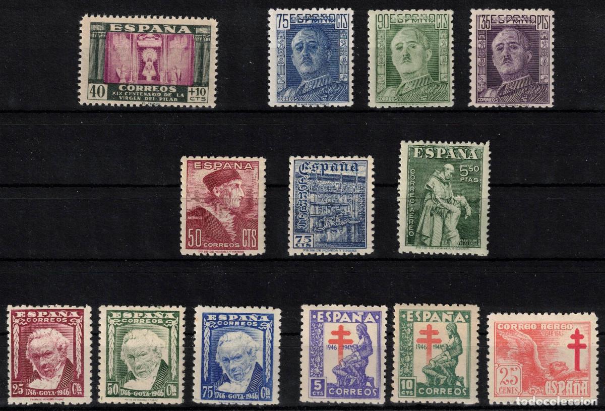 Sellos: ESPA&Ntilde;A - A&Ntilde;O 1946 COMPLETO - LUJO - MNH