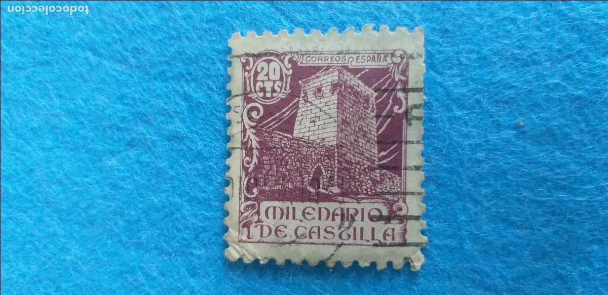 Sellos: Usado. A&ntilde;o 1944. Edifil 977. Milenaria de Castilla.