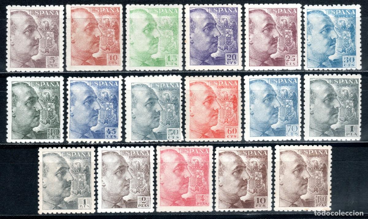 Sellos: EDIFIL 919-936 GENERAL FRANCO 1940-1945 (SERIE COMPLETA). VALOR CAT&Aacute;LOGO: 680 &euro;. MNH **