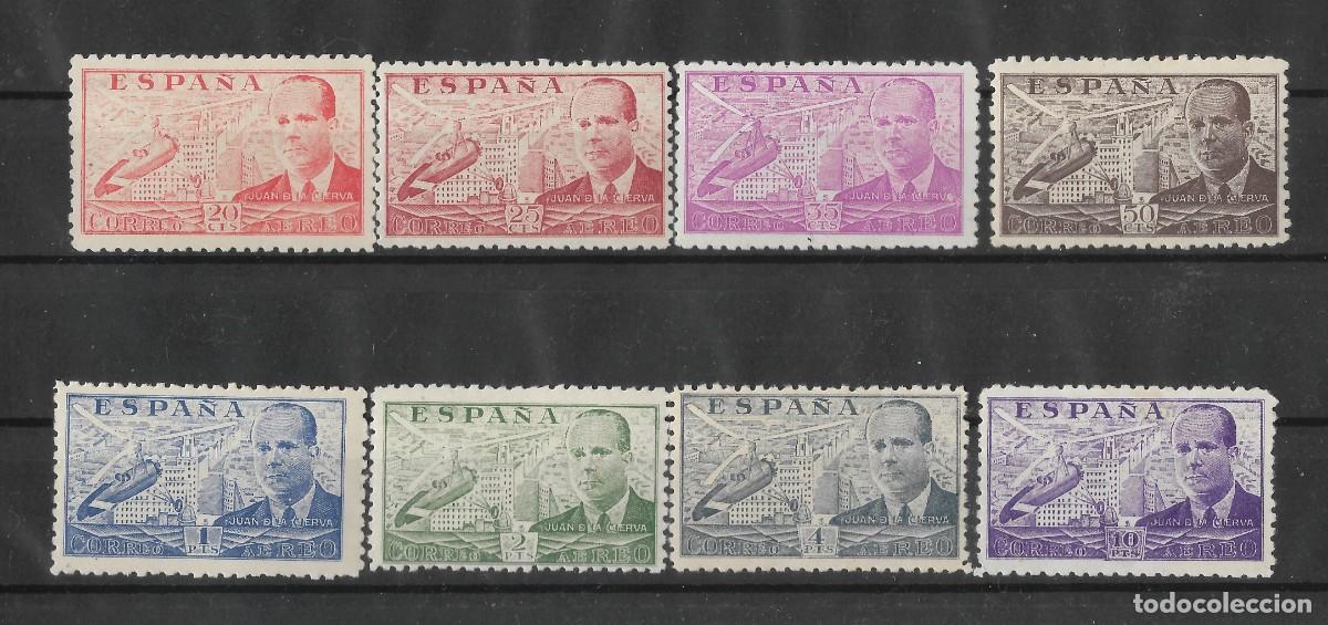 Sellos: 1941 ESPA&Ntilde;A LA CIERVA EDIFIL 940 al 47 MLH y MNH LOS VALORES ALTOS SON MNH ** SERIE COMPLETA