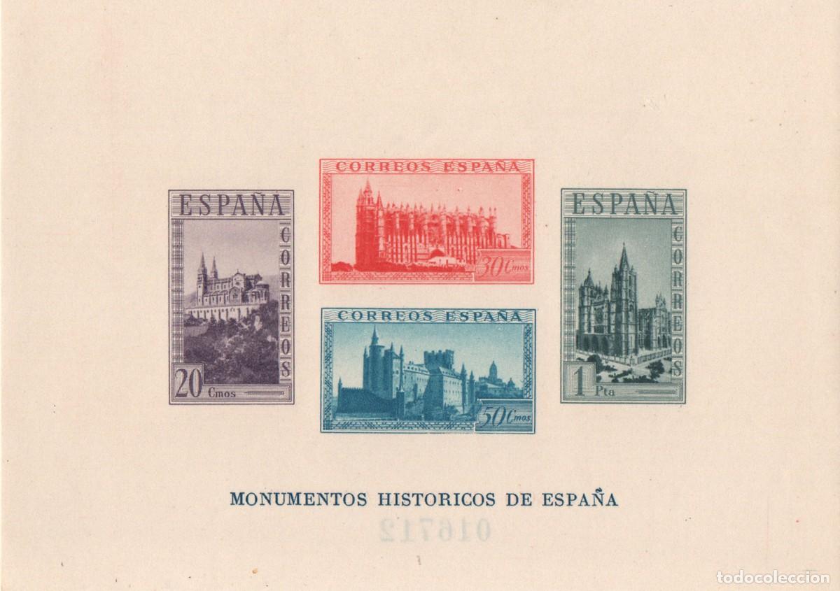 Timbres: &rdquo;1938 MONUMENTOS HISTORICOS HOJITA SIN DENTAR EDIFIL 848 ** MNH HB SHEET TC12163&rdquo;