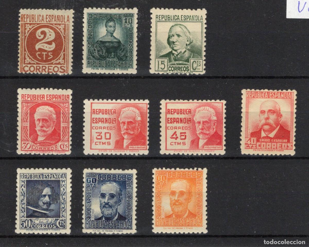 Sellos: PC808 Sellos Espa&ntilde;a a&ntilde;o 1936/38 EDIFIL 731/740** sellos originales en NUEVO v.c. 42 &euro;