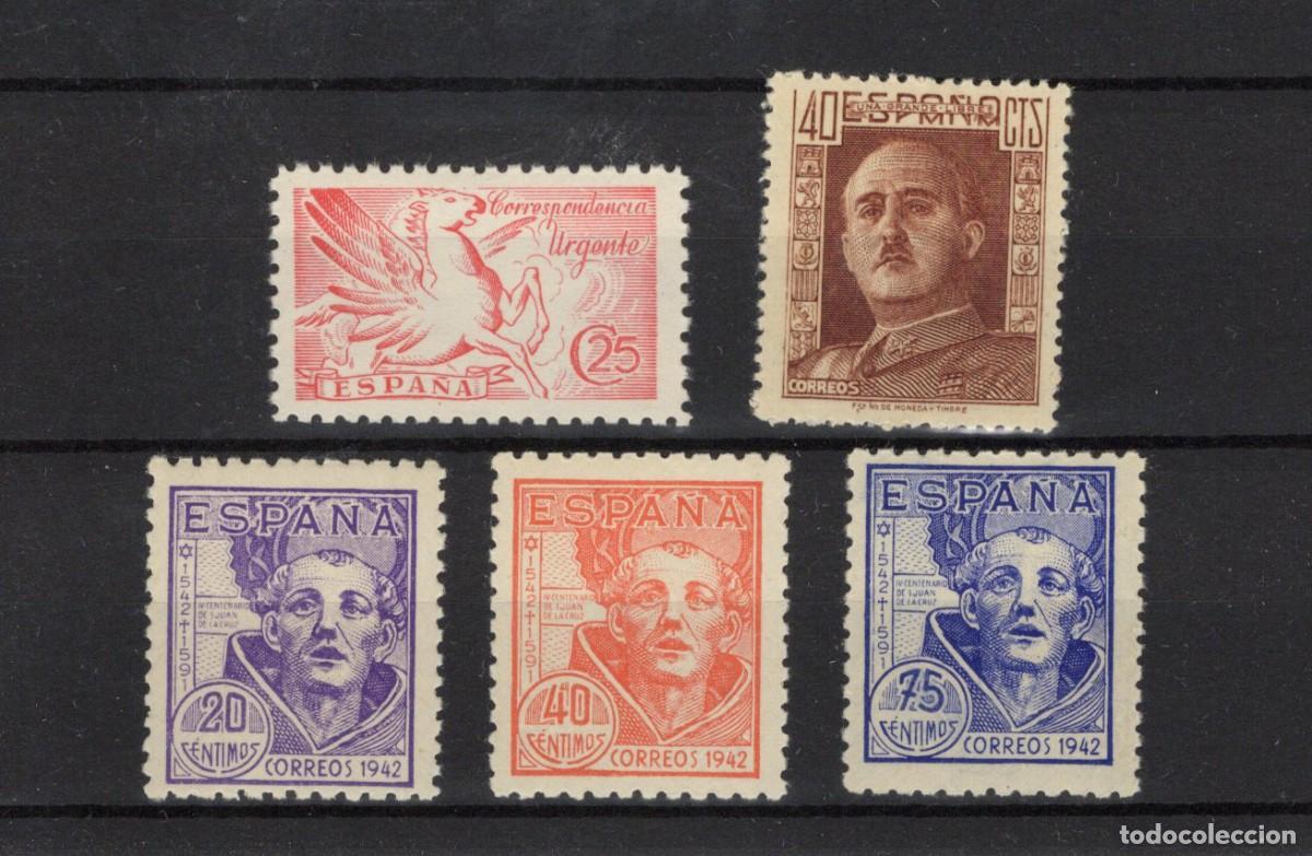 Sellos: PC821 Sellos Espa&ntilde;a a&ntilde;o 1942 EDIFIL 952/956** sellos originales en NUEVO SERIE COMPLETA v.c. 12 &euro;