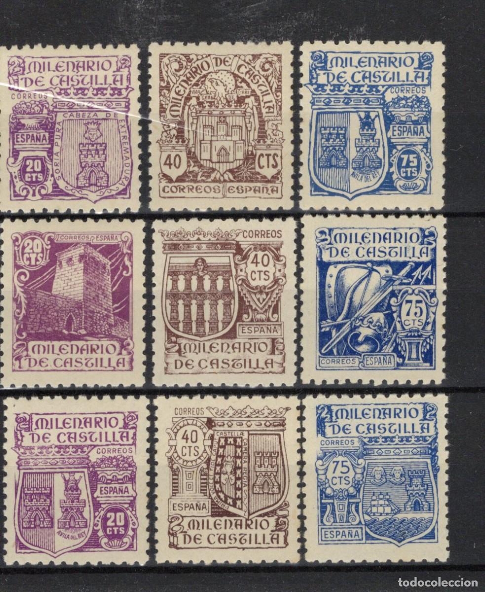 Sellos: PC824 Sellos Espa&ntilde;a a&ntilde;o 1944 EDIFIL 974/982** sellos originales en NUEVO v.c. 35 &euro;