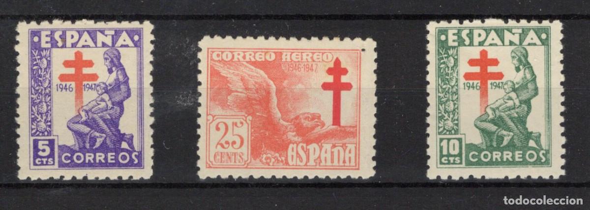 Sellos: PC831 Sellos Espa&ntilde;a a&ntilde;o 1946 EDIFIL 1008/1010** sellos originales en NUEVO v.c. 1.30 &euro;