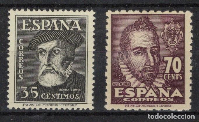 Sellos: PC837 Sellos Espa&ntilde;a a&ntilde;o 1948 EDIFIL 1035/1036** sellos originales en NUEVO v.c. 5.65 &euro;