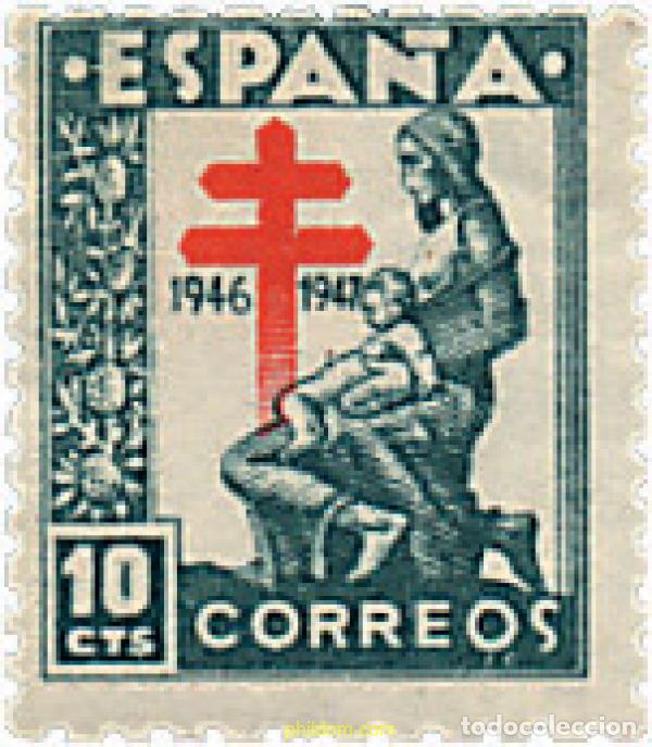 Sellos: 208978 MNH ESPA&Ntilde;A 1946 PRO TUBERCULOSOS