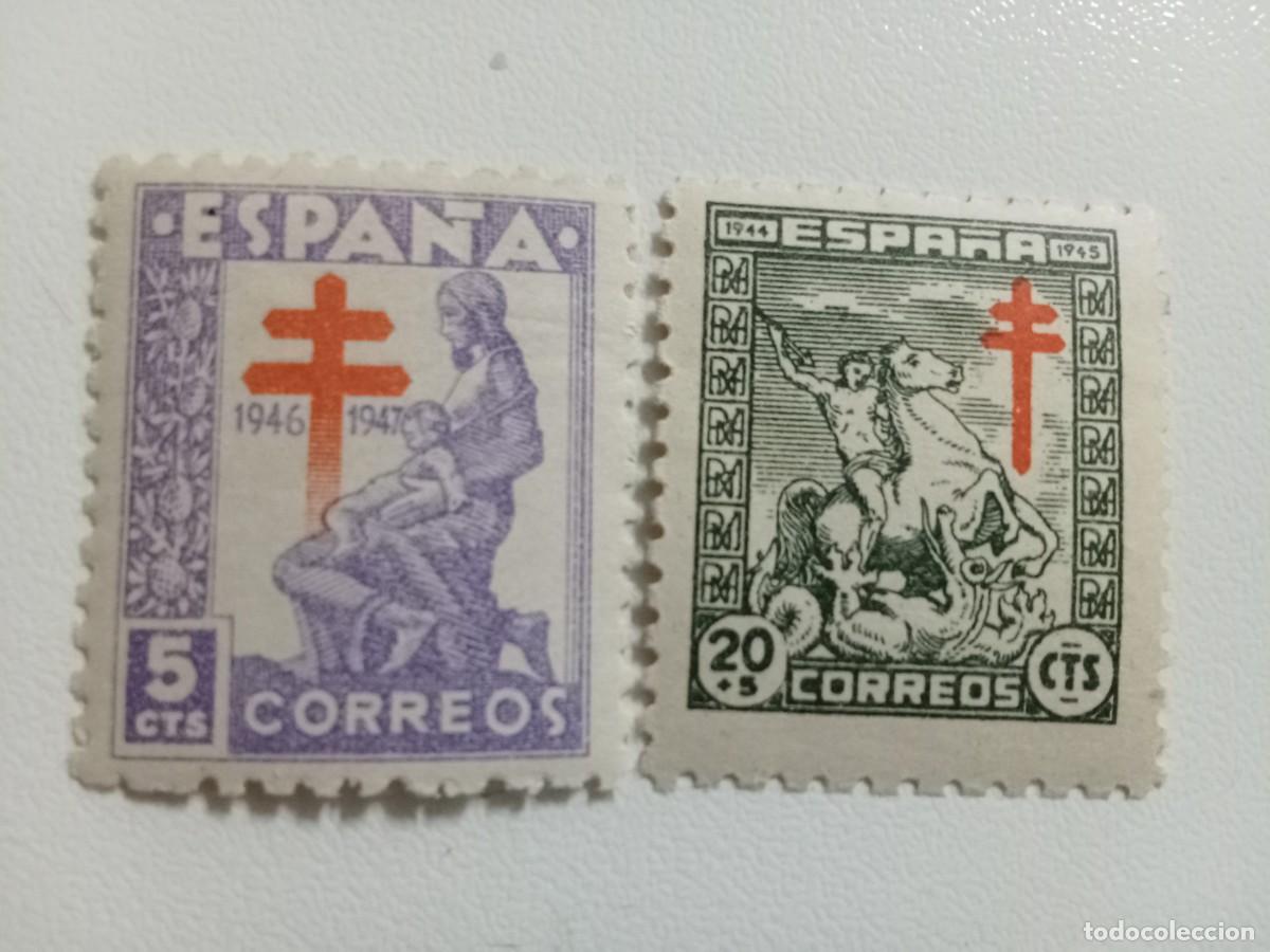 Sellos: ESPA&Ntilde;A A&Ntilde;O 1946, EDIFIL 1008/1010**MNH, SERIE COMPLETA, PRO TUBERCULOSOS. CRUZ DE LORENA.