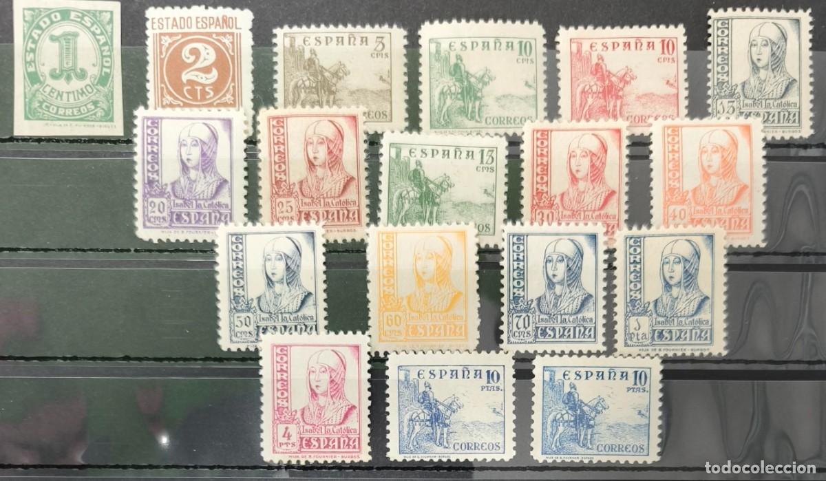 Sellos: ESPA&Ntilde;A. EDIFIL 814/31 **/* CIFRAS, CID E ISABEL. CAT&Aacute;LOGO ++210 &euro;
