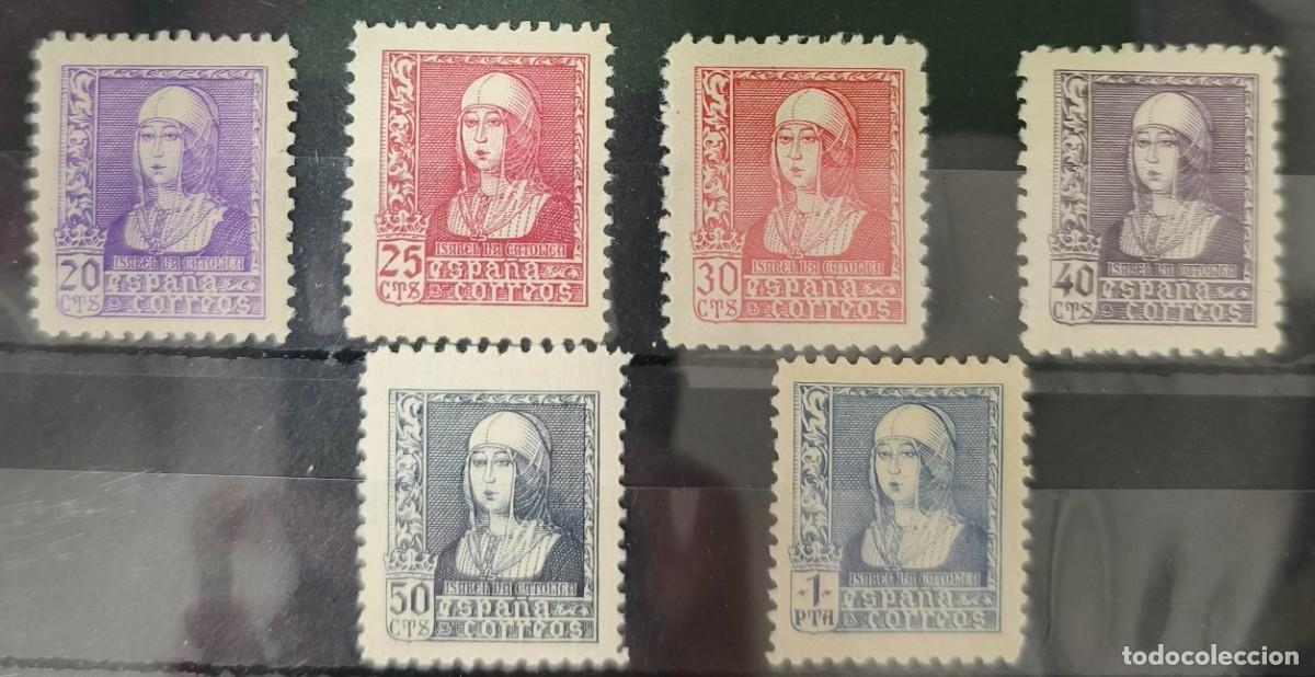 Sellos: ESPA&Ntilde;A. EDIFIL 855/860 ** ISABEL LA CAT&Oacute;LICA. VALOR DE CAT&Aacute;LOGO 130 &euro;