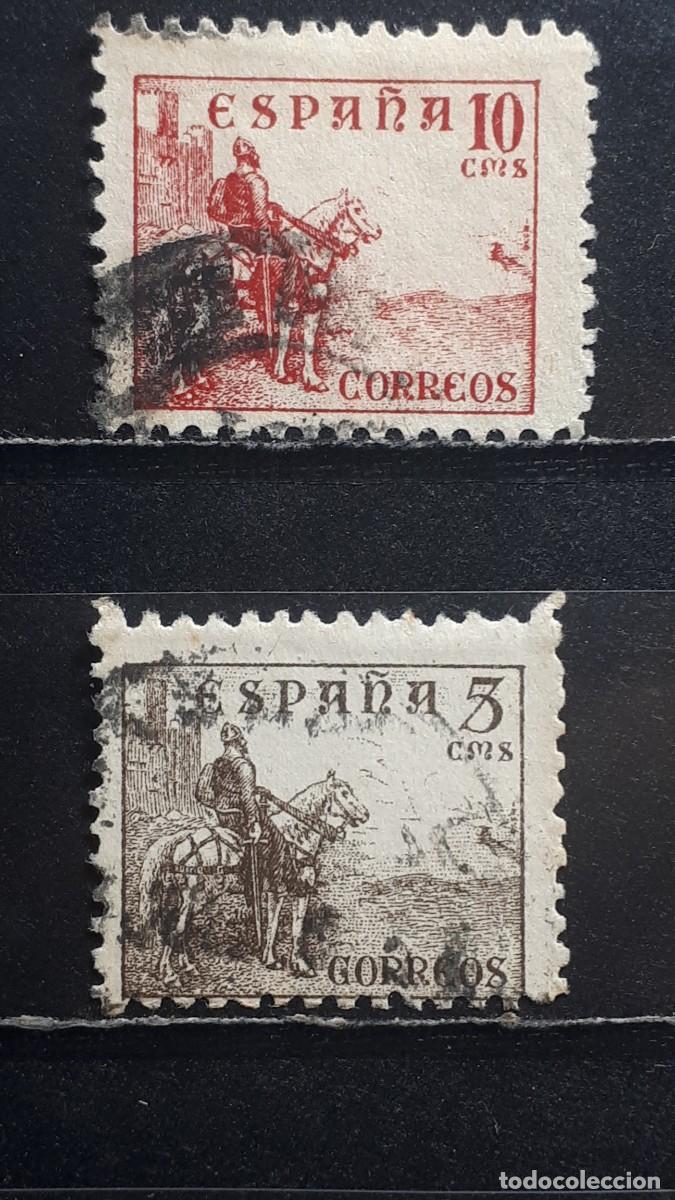 Sellos: ESPA&Ntilde;A. A&Ntilde;O 1940. &deg;. EDIFIL 916/7