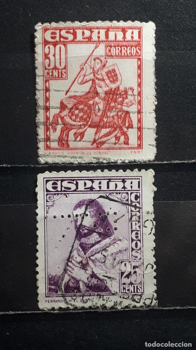 Sellos: ESPA&Ntilde;A. A&Ntilde;O 1948. &deg;. EDIFIL 1033/4