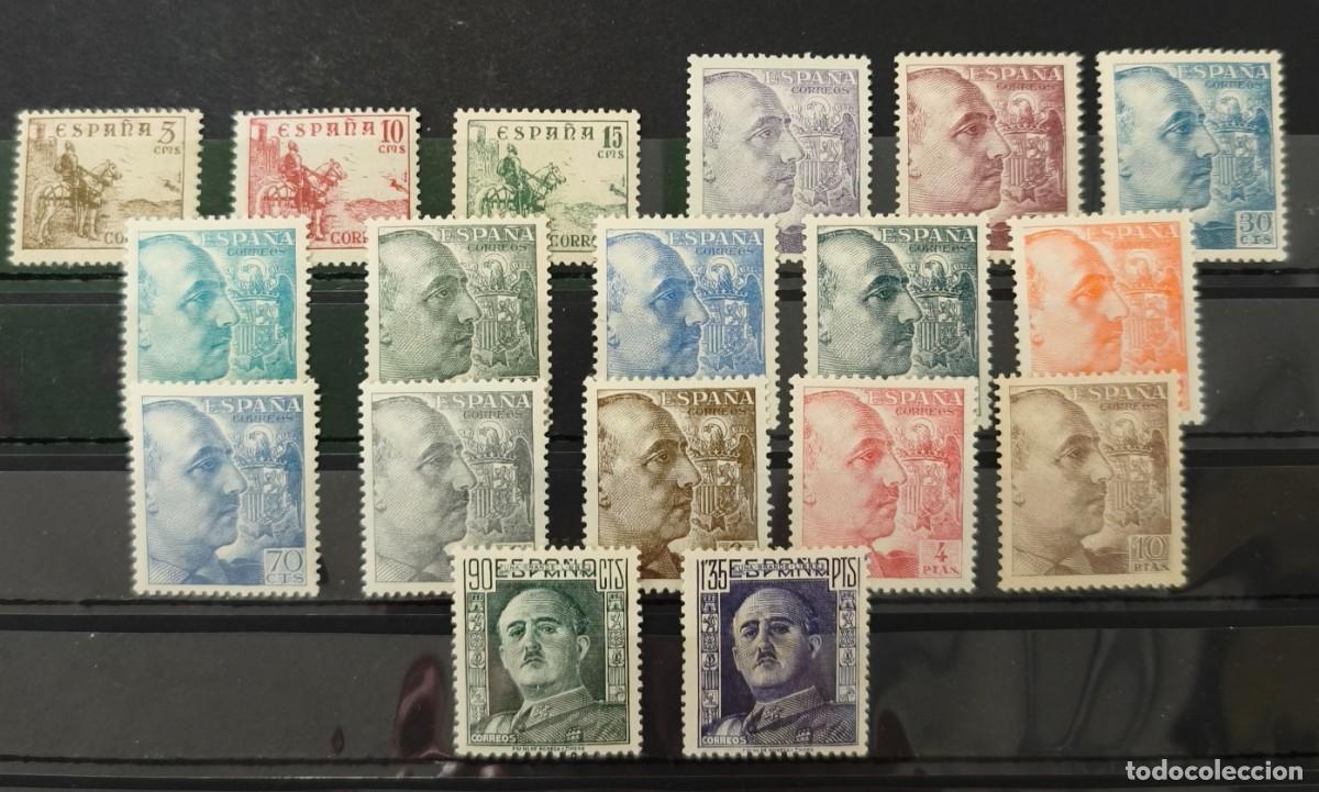 Sellos: ESPA&Ntilde;A. EDIFIL 1044/61 ** CID Y GENERAL FRANCO. CAT&Aacute;LOGO 65 &euro;