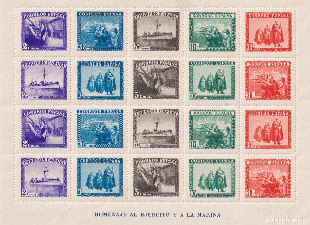 Sellos: ESPA&Ntilde;A EDIFIL 849 * HB &rdquo; EN HONOR DEL EJERCITO Y LA MARINA &rdquo;. CAT&Aacute;LOGO 38 &euro;