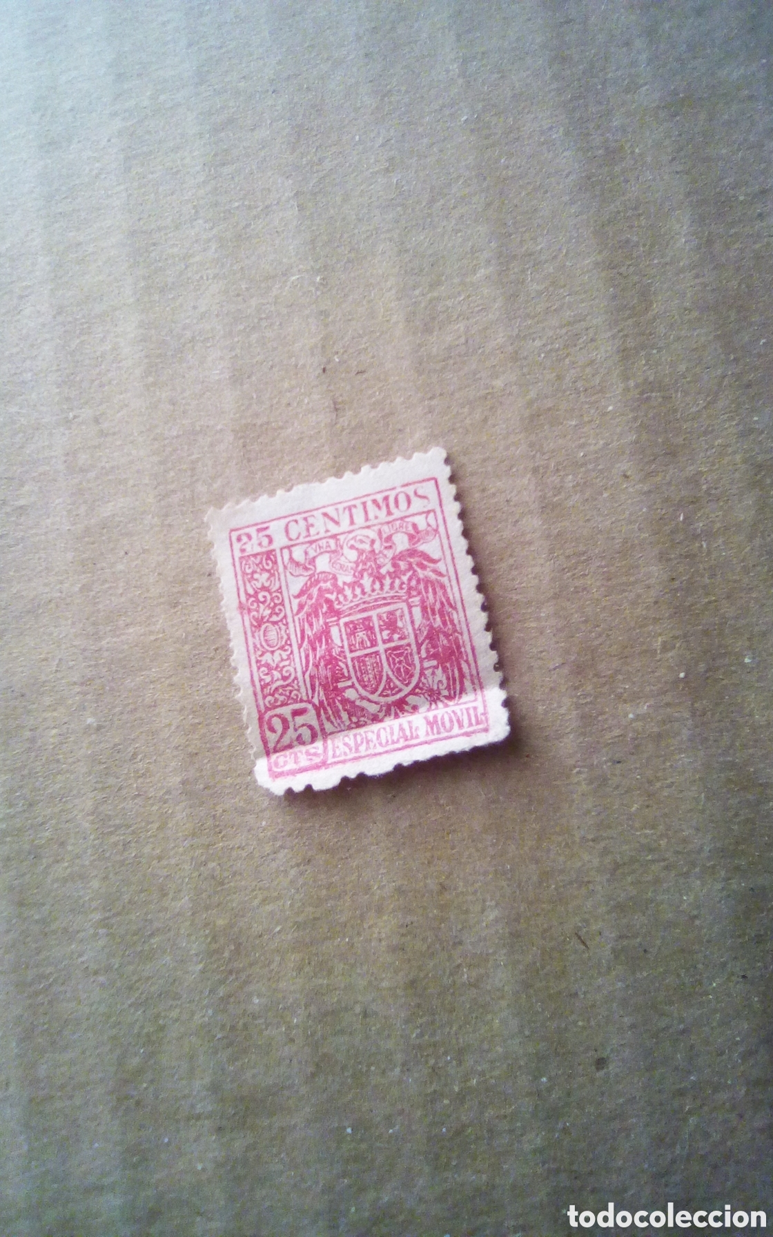 Sellos: Sello 25 cts. Especial m&oacute;vil.