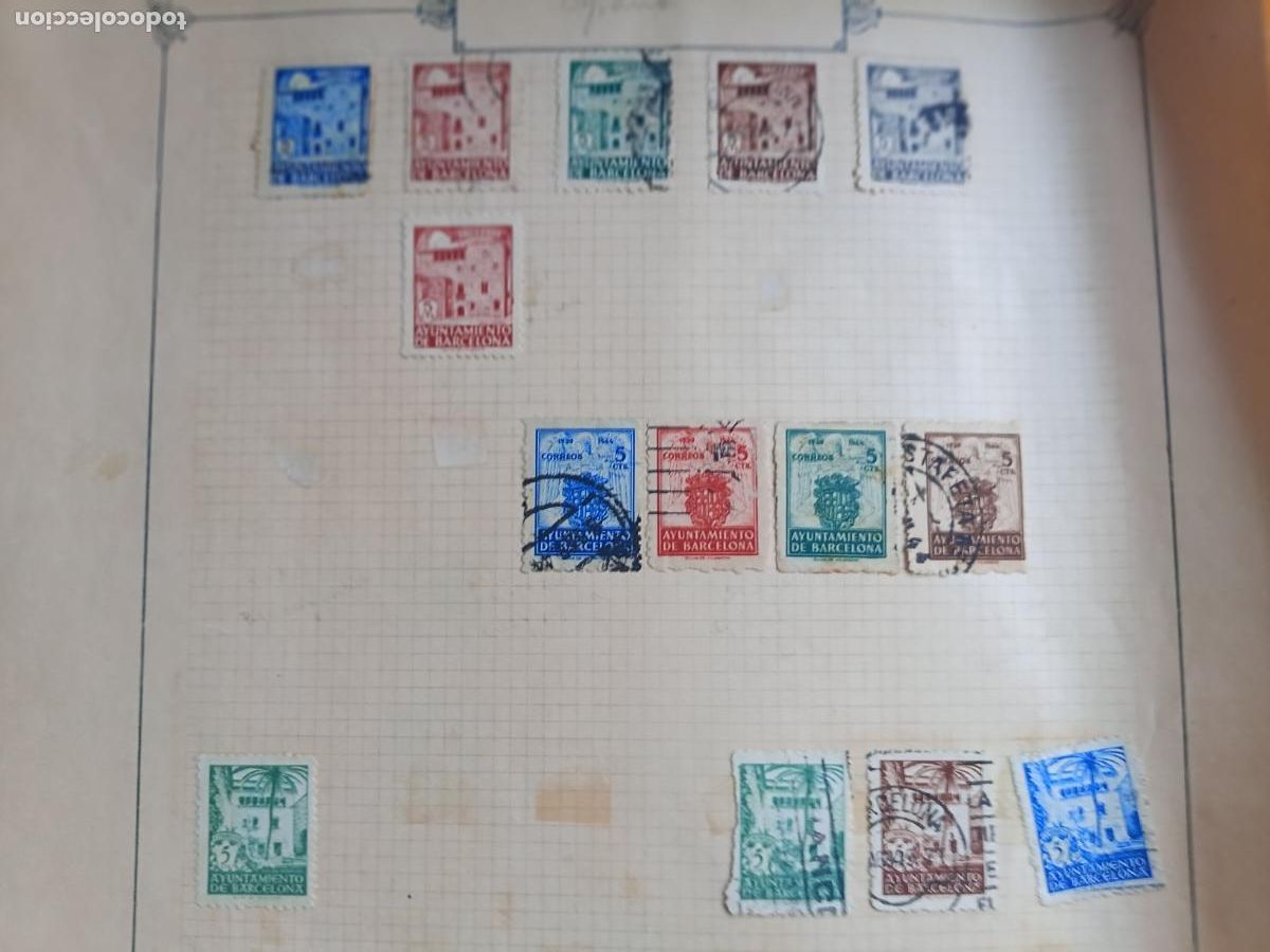 Sellos: Ayuntamiento de Barcelona. Lote de sellos