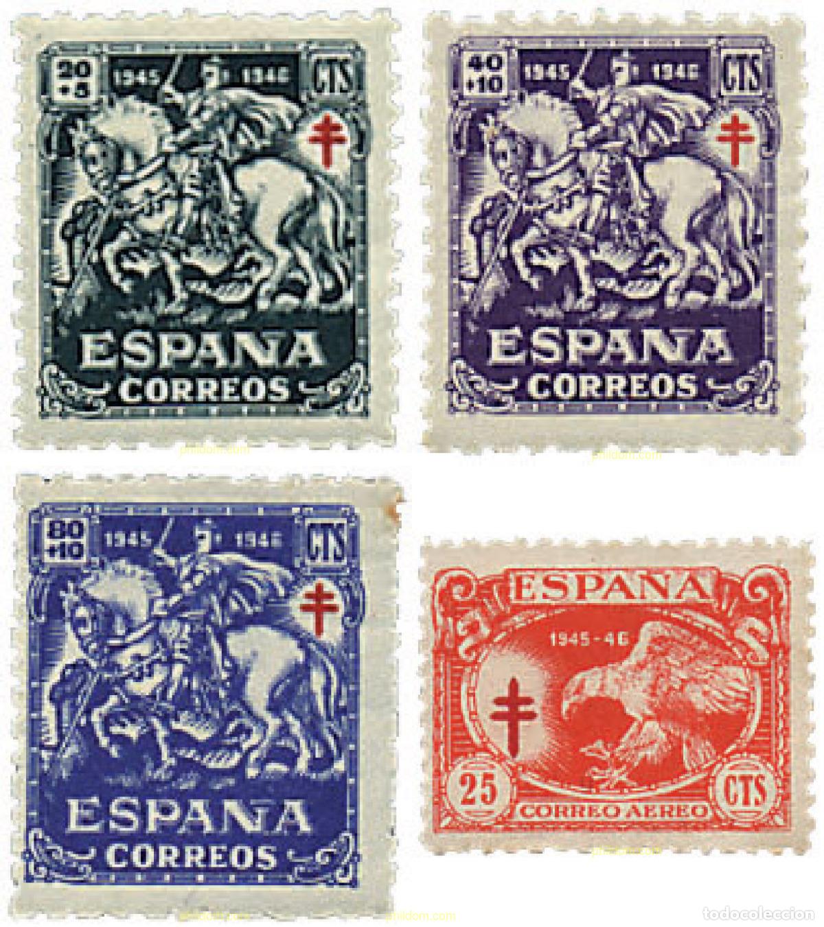 Sellos: 249682 MNH ESPA&Ntilde;A 1945 ANTITUBERCULOSIS