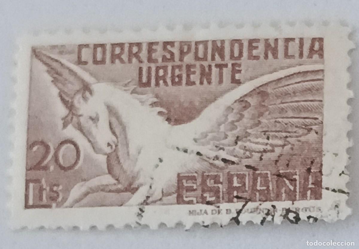 Sellos: Sello Espa&ntilde;a 1937, Edifil 832, Pegaso.