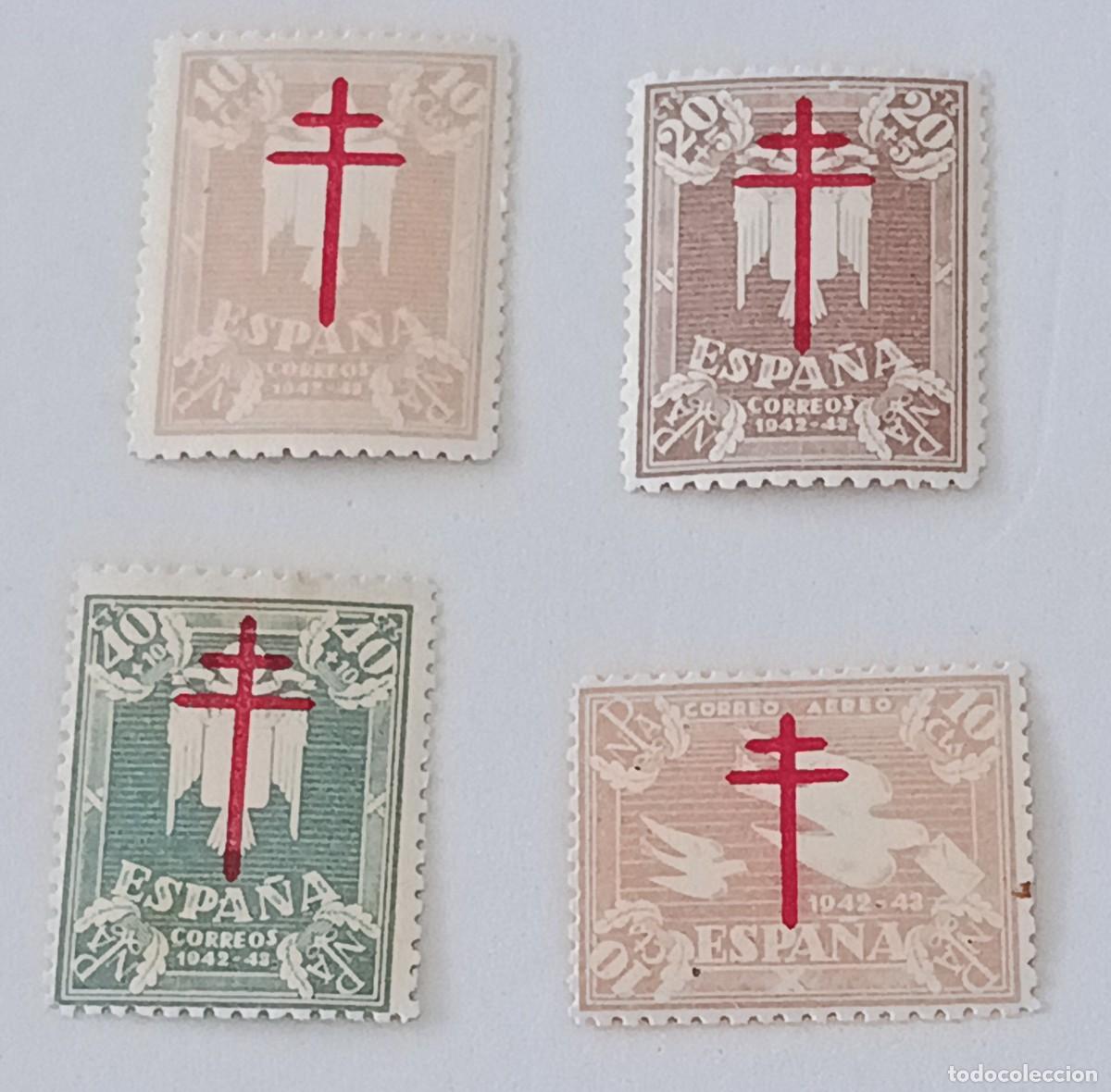 Sellos: Sellos Espa&ntilde;a 1942, Edifil 957/960, Pro-Tuberculosos.