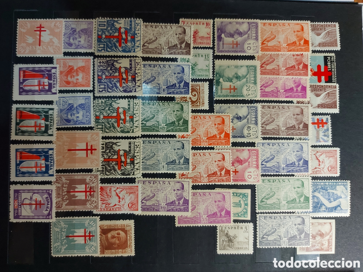 Sellos: 1937-1949 RESTO COLECCI&Oacute;N EN NUEVO ** SIN FIJASELLOS