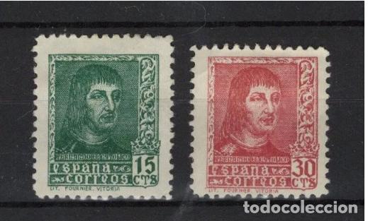 Sellos: Sellos Espa&ntilde;a a&ntilde;o 1938 EDIFIL 841A/844A* originales en NUEVO. Centrajes de lujo. MH