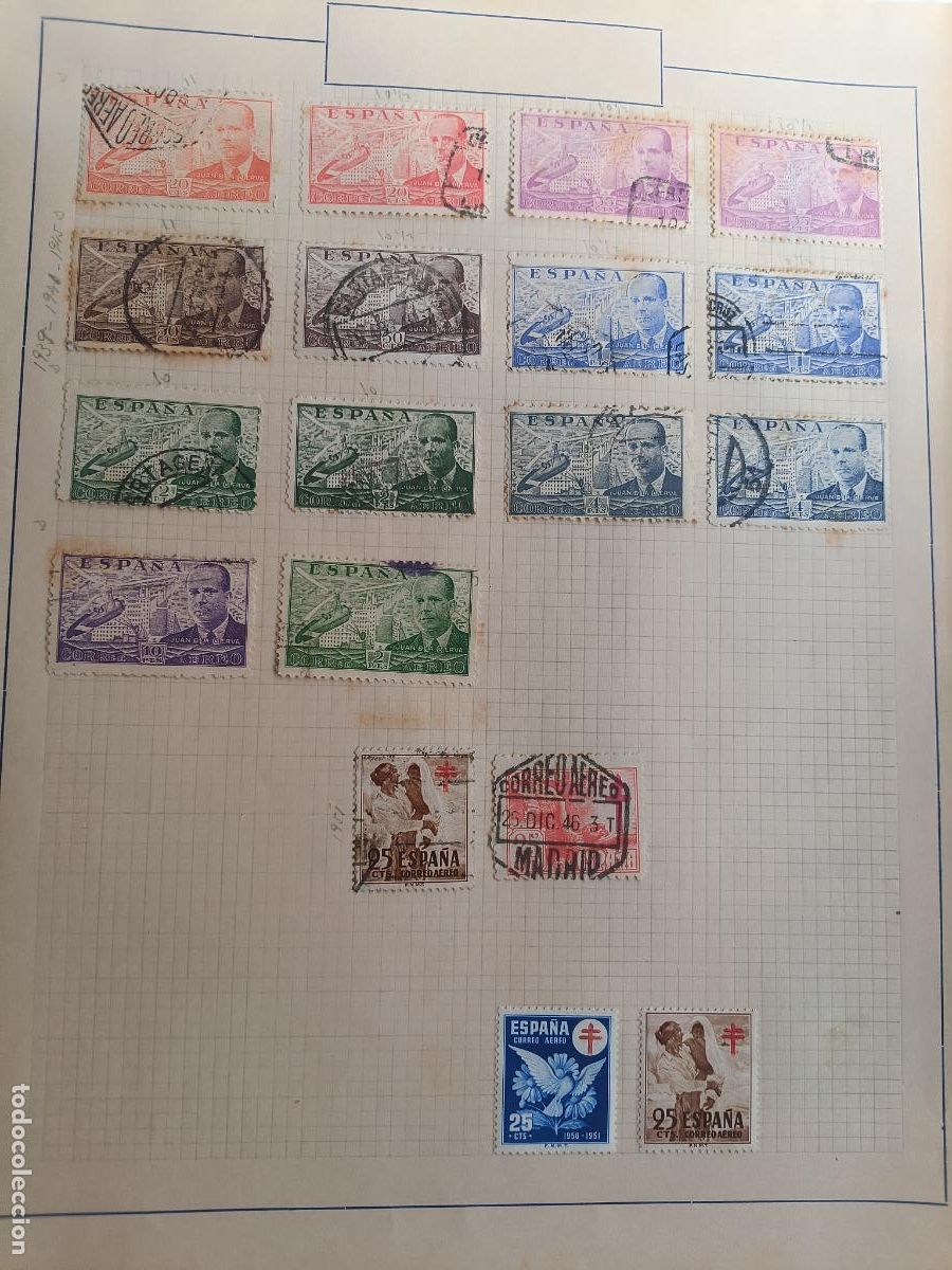Sellos: Lote de sellos a&ntilde;os 40