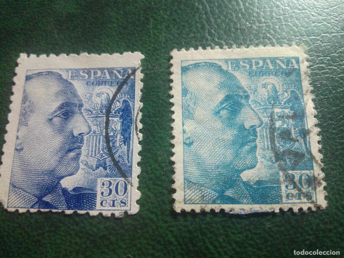 Sellos: FRANCO 30 CTS CENTIMOS X 2 ESPA&Ntilde;A USADO