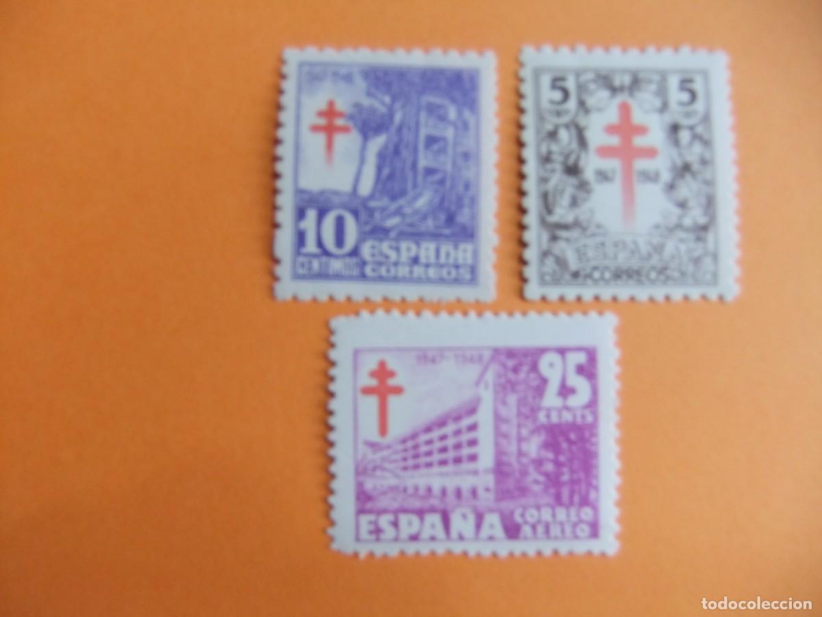Sellos: 32 ESPA&Ntilde;A SPAIN ESPAGNE 1947 / PRO TUBERCULOSOS / EDIFIL 1017 / 1019 MNH