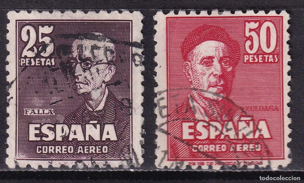 Sellos: 1947 FALLA Y ZULOAGA SERIE USADA. BONITA. VER
