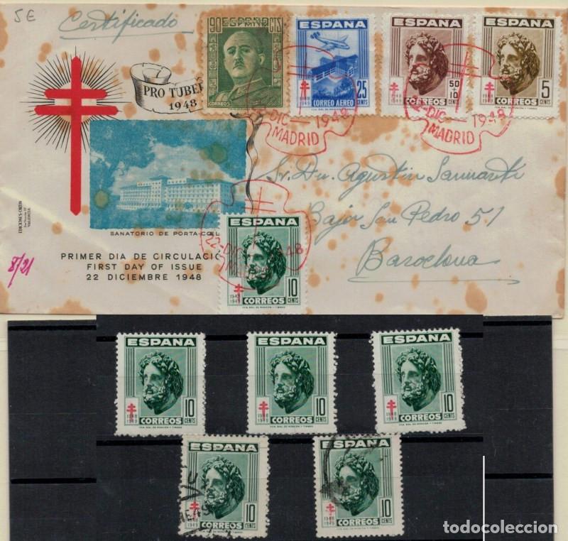 Sellos: FA5241. 1948, Correo certificado de Madrid a Barcelona