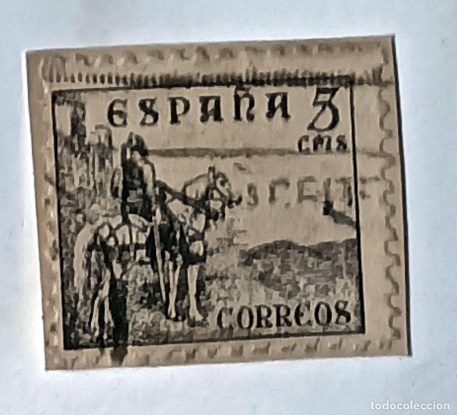 Sellos: SELLO ESPA&Ntilde;A 5 C&Eacute;NTIMOS &rdquo;EL CID CAMPEADOR&rdquo; MATASELLADO - A&Ntilde;OS 1939