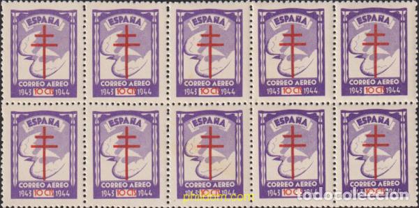 Sellos: 624495 MNH ESPA&Ntilde;A 1943 ANTITUBERCULOSIS