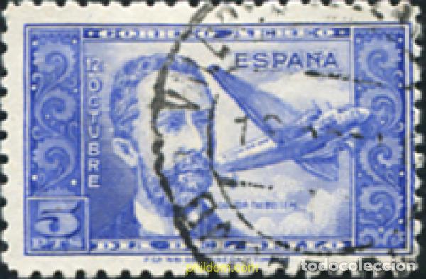 Sellos: 209007 USED ESPA&Ntilde;A 1944 DIA DEL SELLO. DR. THEBUSSEN
