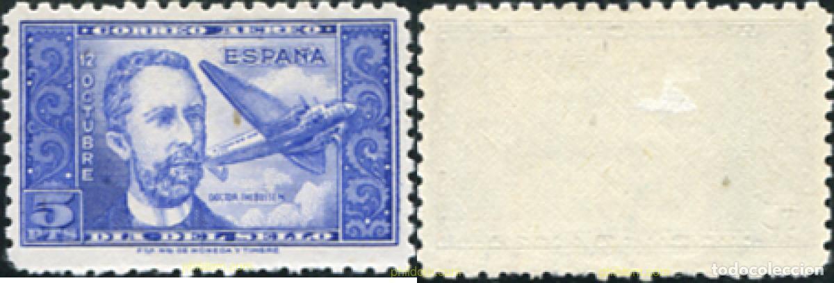 Sellos: 214292 HINGED ESPA&Ntilde;A 1944 DIA DEL SELLO. DR. THEBUSSEN