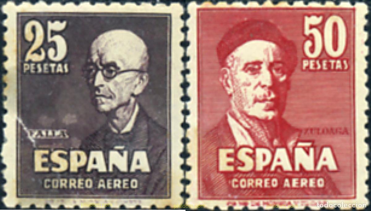 Sellos: 85583 HINGED ESPA&Ntilde;A 1947 FALLA Y ZULOAGA - Foto 1