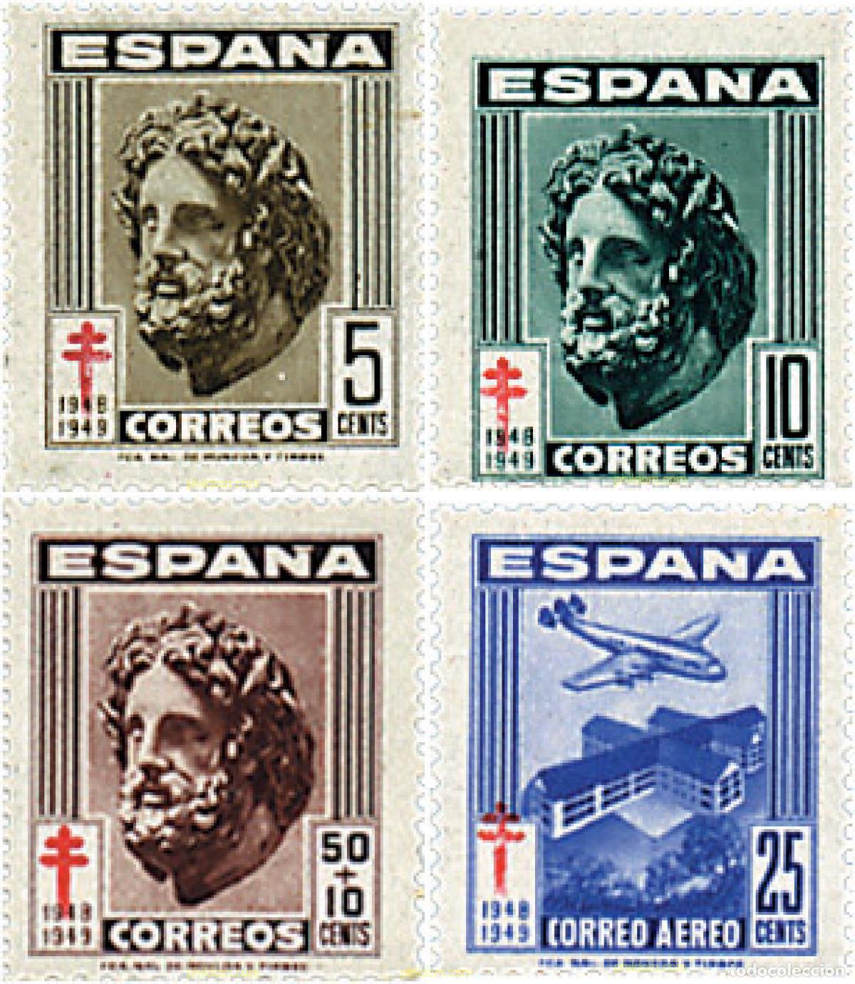 Sellos: 340832 HINGED ESPA&Ntilde;A 1948 ANTITUBERCULOSIS - Foto 1