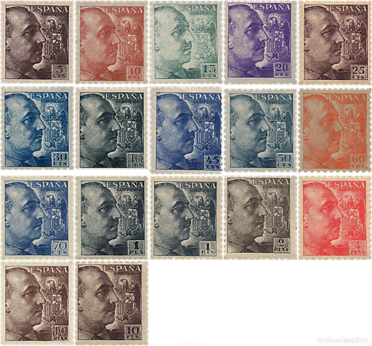 Sellos: 113870 MNH ESPA&Ntilde;A 1940 GENERAL FRANCO