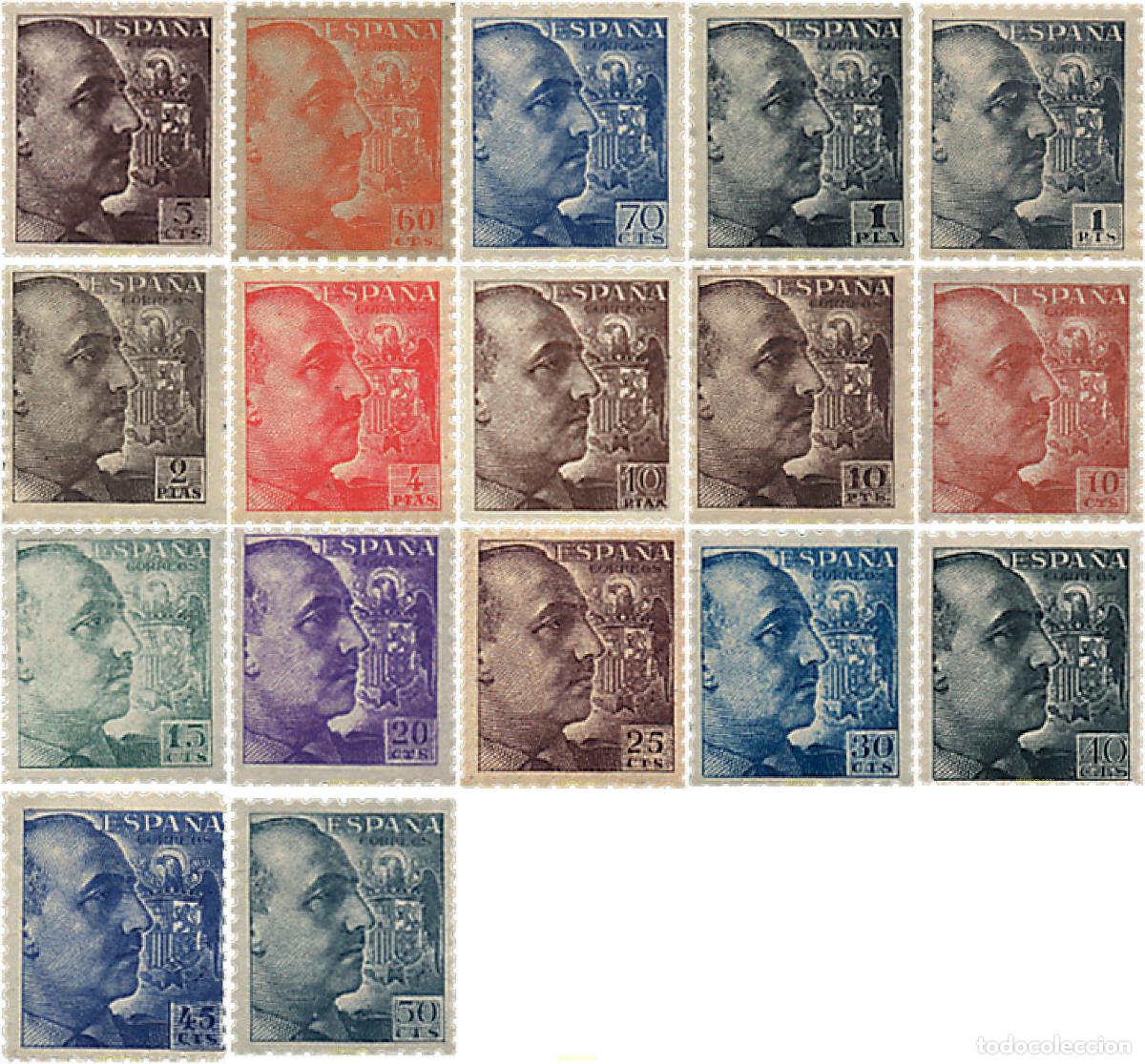 Sellos: 209060 HINGED ESPA&Ntilde;A 1940 GENERAL FRANCO