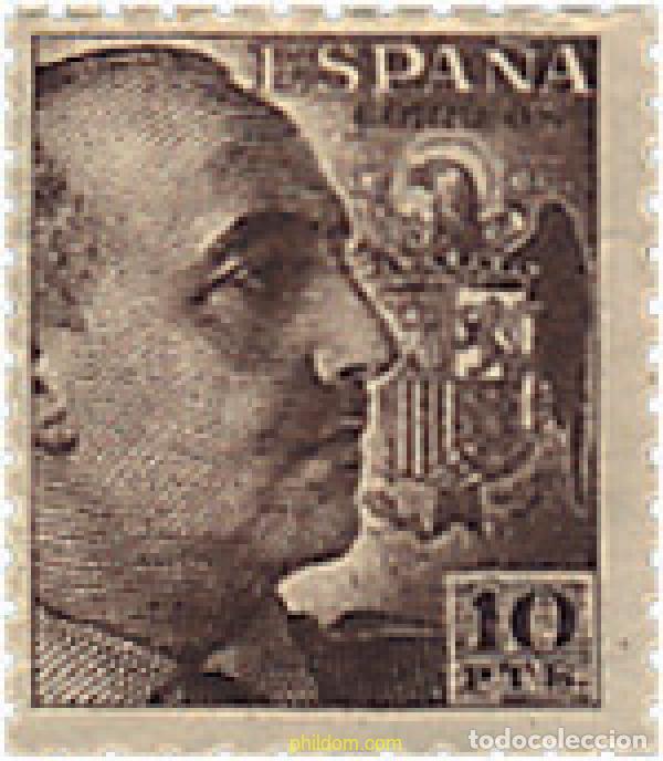 Sellos: 214275 HINGED ESPA&Ntilde;A 1940 GENERAL FRANCO