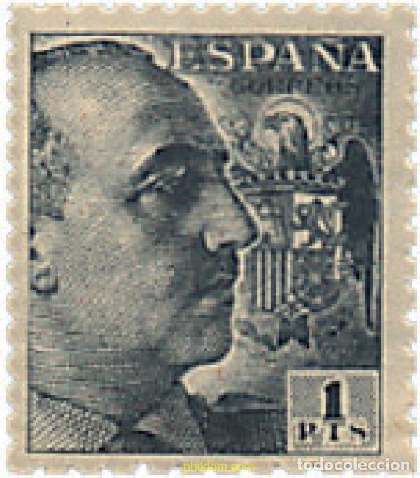 Sellos: 214278 HINGED ESPA&Ntilde;A 1940 GENERAL FRANCO