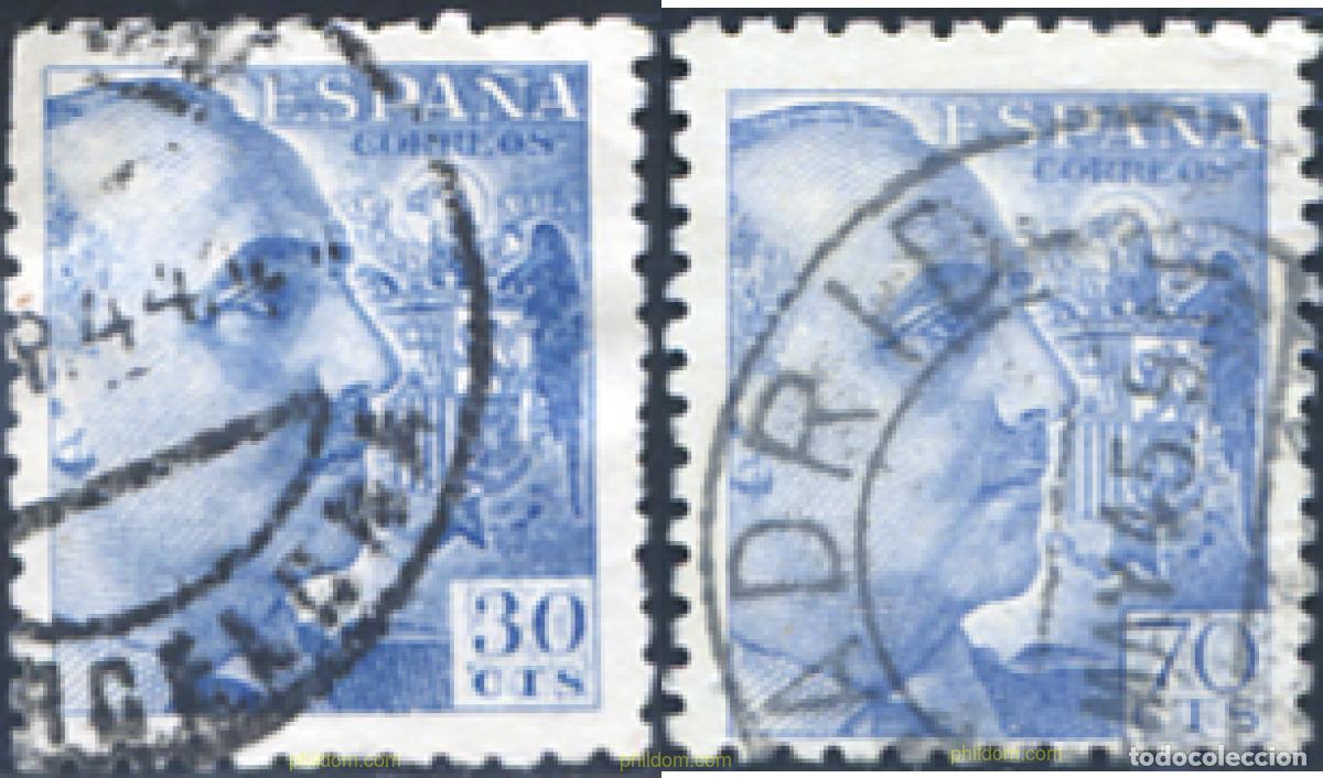 Sellos: 285268 USED ESPA&Ntilde;A 1940 GENERAL FRANCO
