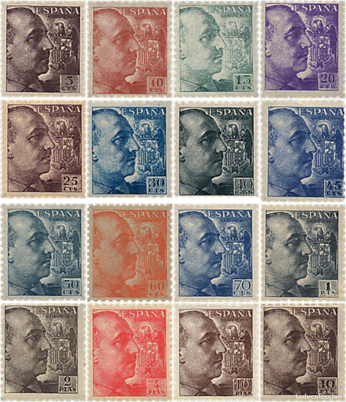 Sellos: 340825 HINGED ESPA&Ntilde;A 1940 GENERAL FRANCO
