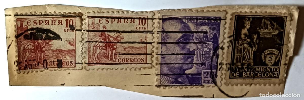 Sellos: BLOQUE DE CUATRO SELLOS: EL CID CAMPEADOR (PAREJA) 10 CTS, GENERAL - 1937-1950