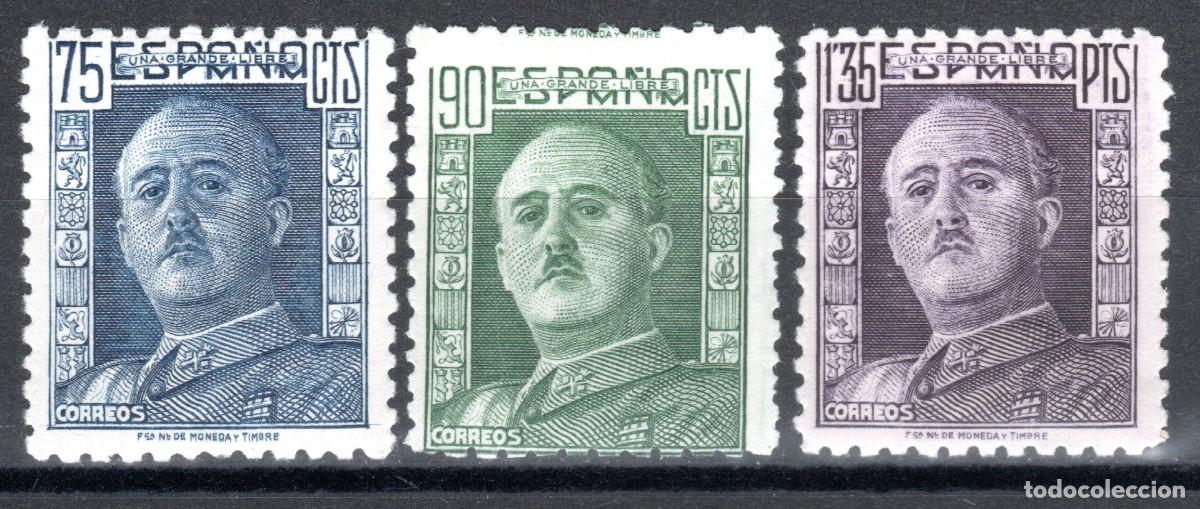 Sellos: EDIFIL 999-1001 GENERAL FRANCO 1946-1947 (SERIE COMPLETA). VALOR CAT&Aacute;LOGO: 21 &euro;. MNH **