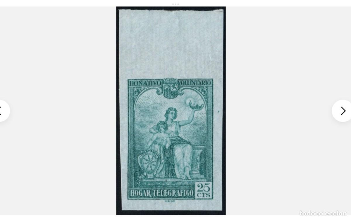 Stamps: ESPA&Ntilde;A - 1937- BENEFICENCIA EDIFIL 11s - SIN DENTAR - MNH** - NUEVO -C.HOJA